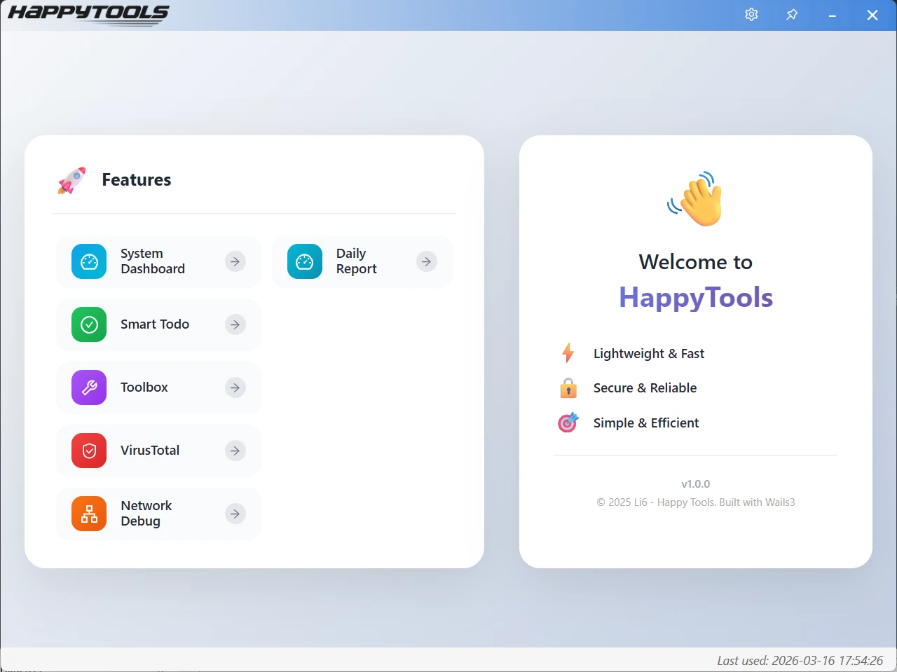 HappyTools screenshot